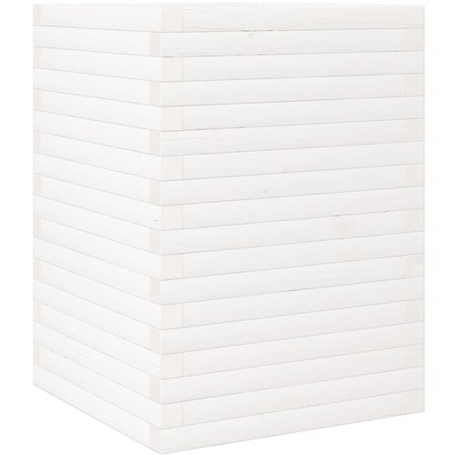 Maison Chic Vrtno cvetlično korito - Cvetlični Lonec belo 50x50x68,5 cm trdna borovina, (21788648) Slike