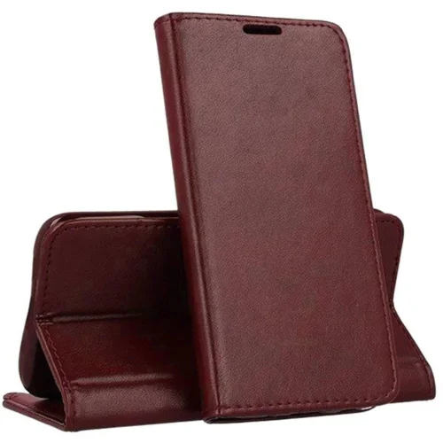  Premium preklopna torbica iPhone 15 Pro - bordo rdeča