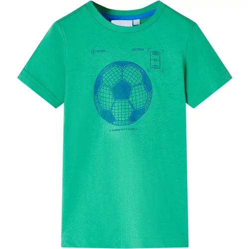 vidaXL Otroška majica s kratkimi rokavi zelena 104