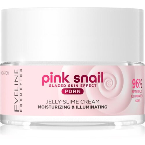 Eveline Cosmetics Pink Snail Glazed Skin Effect posvjetljujuća krema 50 ml Slike
