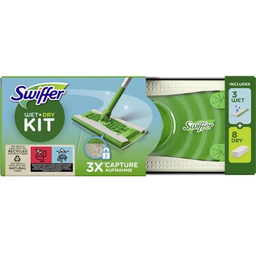Swiffer Wet + Dry Kit za brisanje tal - 1 kos Slike