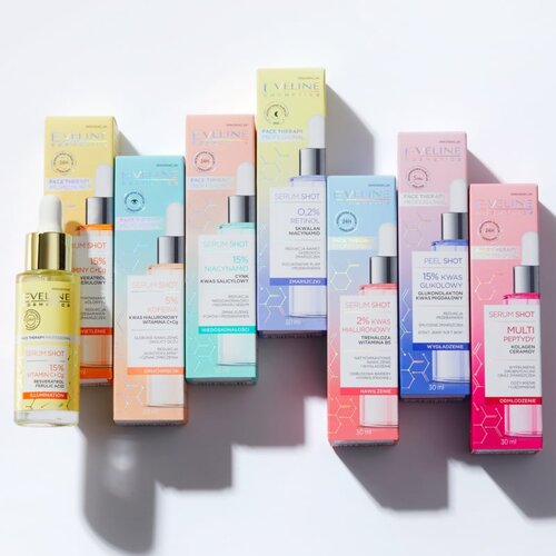 Eveline Cosmetics Serum Shot 10% Niacinamide serum za lice za masno i problematično lice 30 ml Slike
