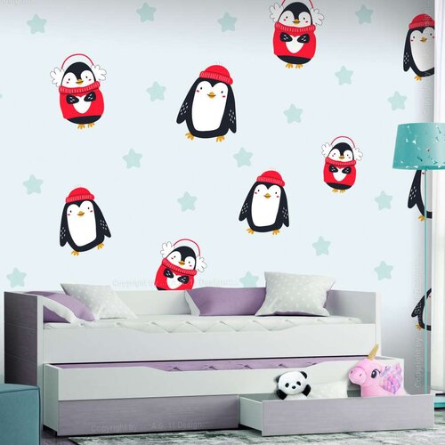  Tapeta - Brawling Penguins 100x70 Cijene