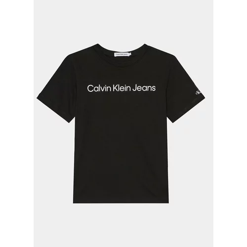 Calvin Klein Jeans Majica IU0IU00599 D Črna Regular Fit