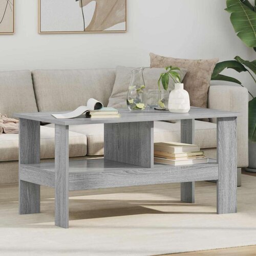  Klubska miza Siva Sonoma 90 x 50 x 45 cm Konstruiran les, (5000120455) Cene