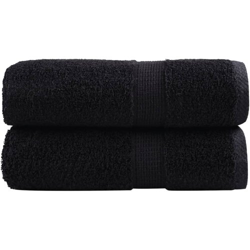 vidaXL Premium ručnici za pranje SOLUND 2 kom. crni 30x30 cm 600 g/m² - Crna 30 x 30 cm 2 Cene