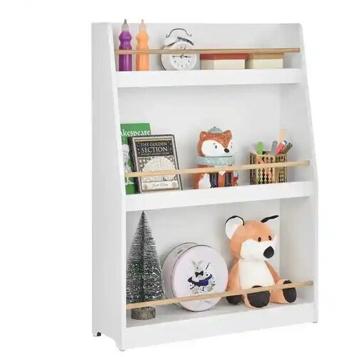 Kinder Home dečija polica - organizator za knjige i igračke, bela Slike