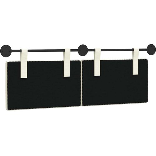  Držeće uzglavlje Zidne Krema 150 x 55 x 5 cm Kordura tekstil - Krema 140 cm bez LED Slike