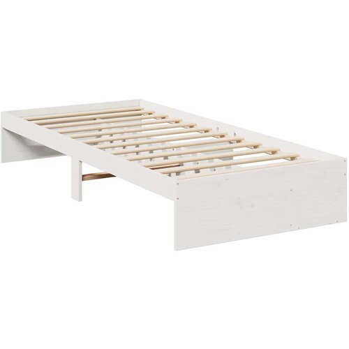 VidaXL Dnevni krevet bez madraca bijeli 90 x 200 cm masivna borovina Slike