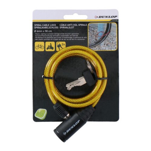 Dunlop sajla za zaklučavanje bicikla žuta ( 825851 ) Cene