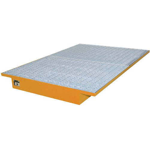 eurokraft pro regalna obešalna kadica, prestrezna prostornina 200 l, dxš 1750 x 1250 / 915 mm, oranžno lakirana Cene