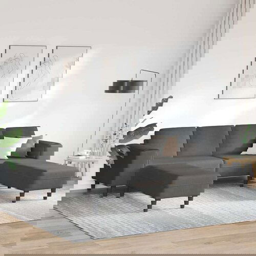  Tkaninska sofa s jastukom Tamno siva Baršunasta tkanina Cijene