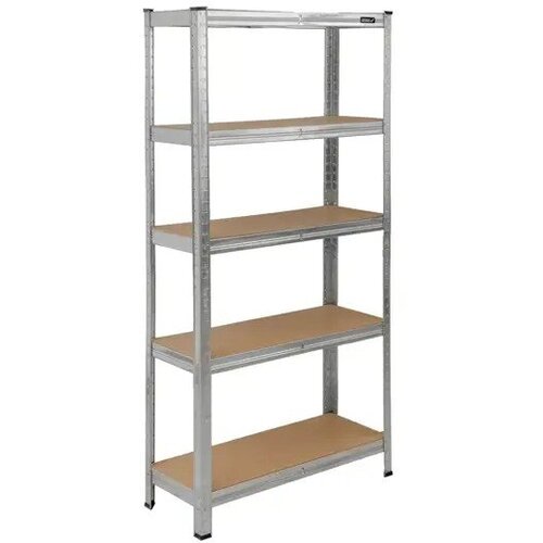 Dedra N1405 kovinski skladi&amp;scaron;čni regal s 5 MDF policami 154 &amp;times; 75 &amp;times; 30 cm &amp;ndash; 875 kg Slike