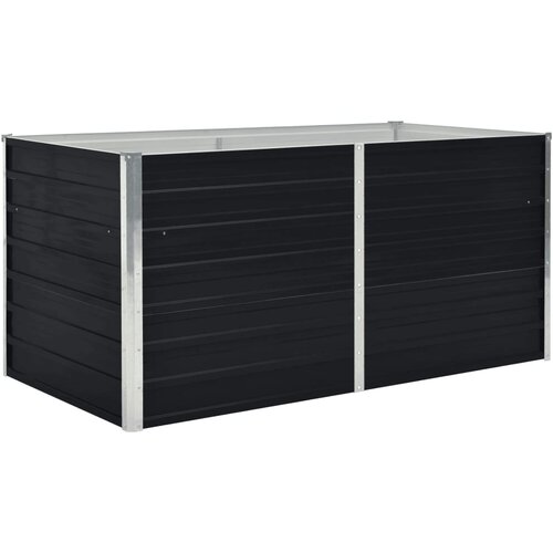 vidaXL Dvignjeno cvetlično korito 160x80x45cm pocinkano jeklo antracit Cene