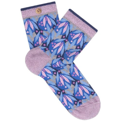 Cabaia Nogavice CAB474VTKM SOCK APRILE ET JHAROD LIGHT BLUE Modra Slike