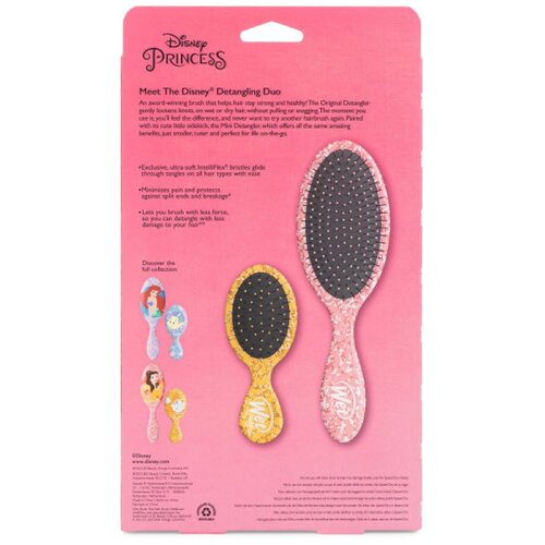 Wet Brush Disney Princess Belle Poklon Set: Original Detangler i Mini Detangler Četke za Kosu Slike