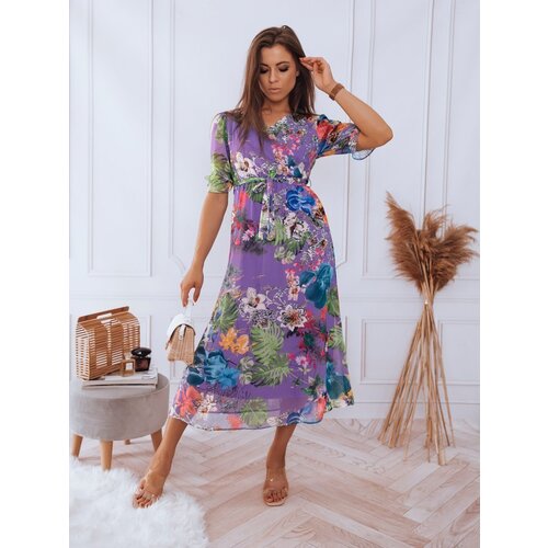 DStreet VALLERIO dress purple EY1877 Cene
