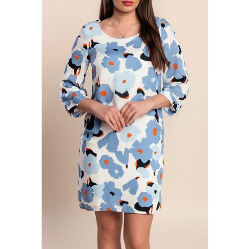 Fenzy Mini Haljina S Printom, Svijetloplava Slike