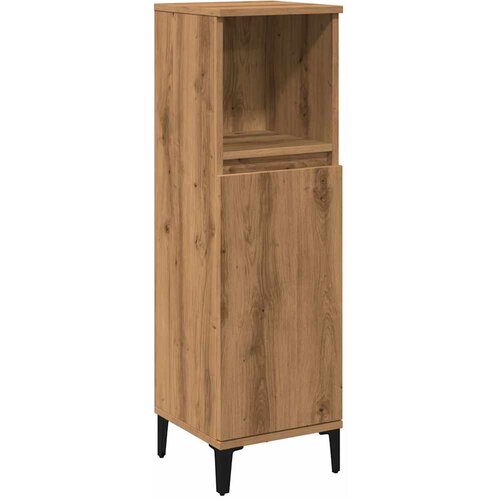 Maison Chic Kopalniška omarica - Kopalniški kabinet artisan hrast 30x30x100 cm inženirski les, (21794629) Cene