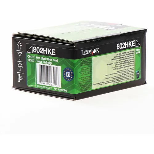 Lexmark 80C2HKE HC črn, originalen toner