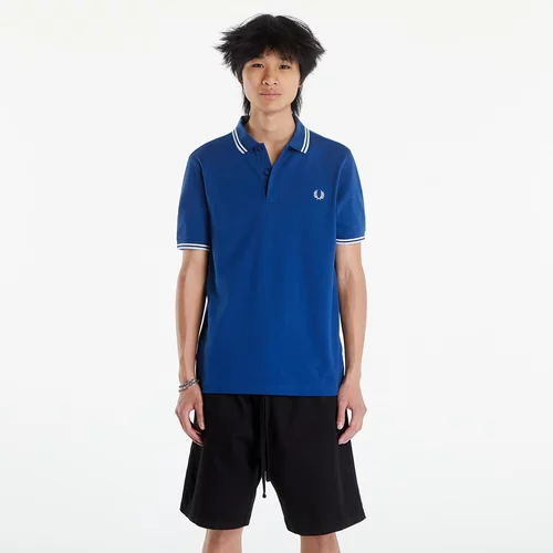 Fred Perry Srajca Twin Tipped Shirt Shdcob/Snow white/Light ice L