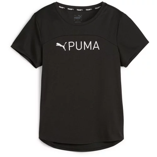 Puma Funkcionalna majica 'Ultrabreathe' antracit / črna / bela