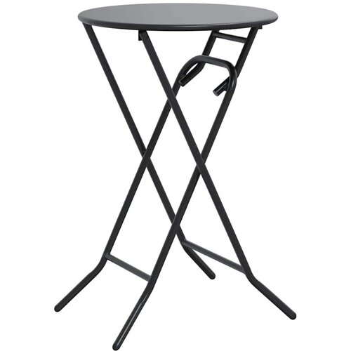 vidaXL Vrtna miza Antracit 50 x 50 x 72 cm Jeklo, (5000045110) Cene