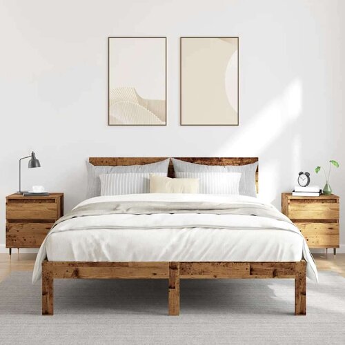  Noćni ormarići 2 kom Staro drvo 40x35x50 cm Konstruirano drvo Slike