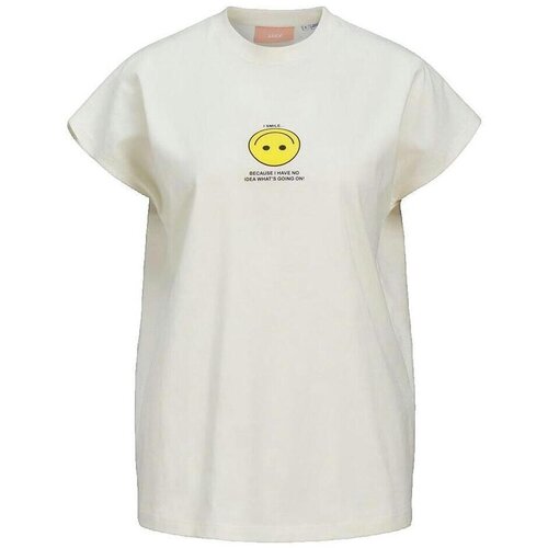 Jack & Jones Majice s kratkimi rokavi T-shirt JJXX Astrid Bela Cene
