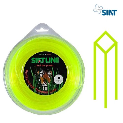  Najlon konac - silk za trimere Siatline 3.0 mm četvrtasti (blister 70 m) Slike