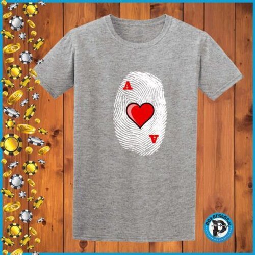 Poker majica "Finger Print", siva Cene