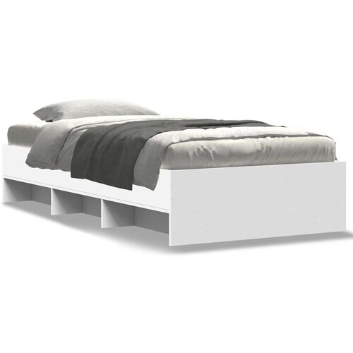 VidaXL okvir za krevet bijeli 100 x 200 cm konstruirano drvo Slike
