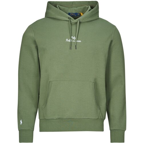 Polo Ralph Lauren Puloverji SWEATSHIRT DOUBLE KNIT TECH POLO SCRIPT CENTRAL Kaki Slike