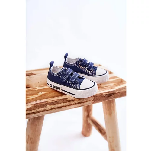 Big Star Children's Cloth Sneakers With Velcro BIG STAR KK374081 Navy blue