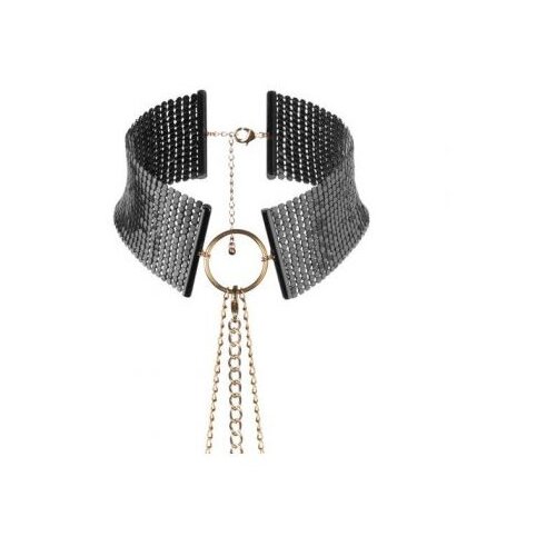 Bijoux Indiscrets Ovratnica Bijoux Desire Metallique, črna Cene