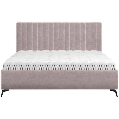 Hom`in OBLAZINJENA POSTELJA 180 cm x 200 cm , tekstil starinsko roza Slike