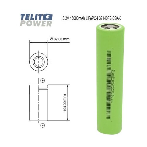  CBAK IFR 32140FS 3.2V 15000mAh LiFePO4 Ćelija &amp;ndash; A grade ( 4960 ) Slike