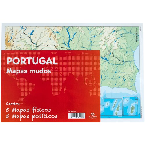 Grupo PAKET 10 MUTE MAPS PT PORTUGAL POLITICO FIZ, (20837435) Cene