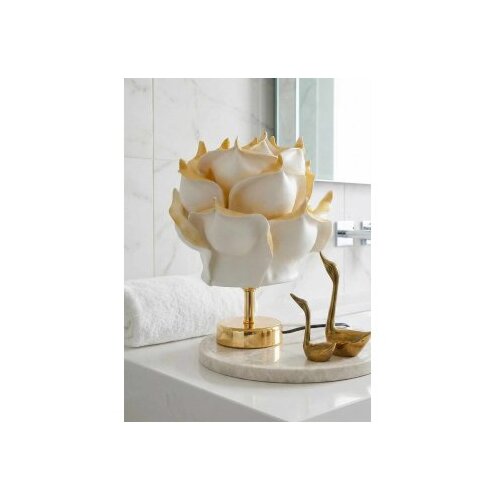 Opviq Stona lampa belo - zlatna MAG0009 Slike