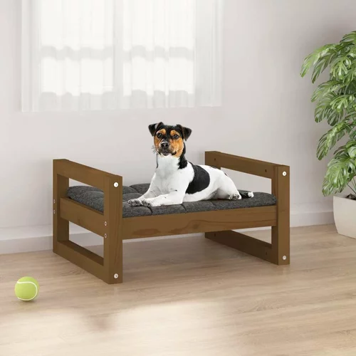  krevet za pse boja meda 55 5 x 45 5 x 28 cm od masivne borovine