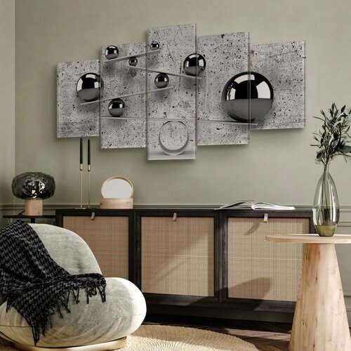  Slika - Balls and Concrete (5 Parts) Wide 100x50 Cene