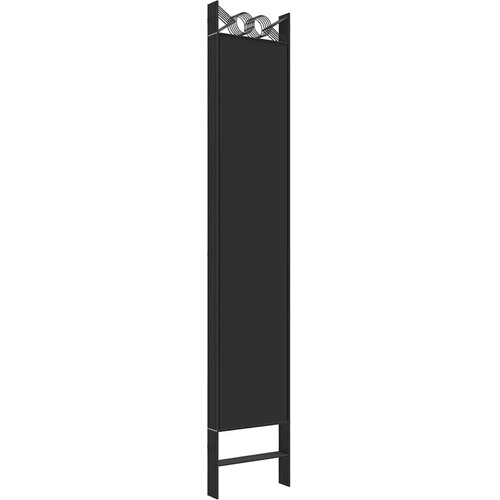  pregrada s 6 panela crna 240x220 cm od tkanine Slike