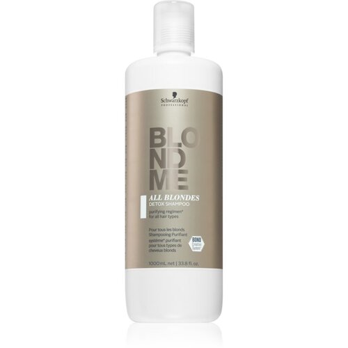 Schwarzkopf Blondme All Blondes Detox detoksikacijski šampon za čišćenje za plavu i kosu s pramenovima 1000 ml Cijene