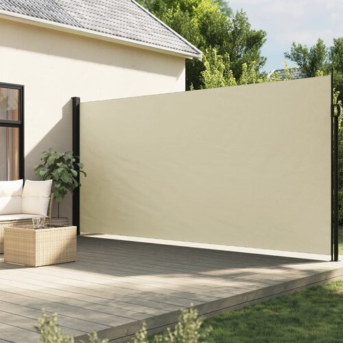 The Living Store Zložljiva stranska tenda krem 200x500 cm - Zložljiva Stranska Tenda, (21631648) Slike
