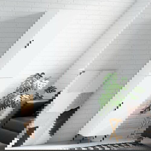 VidaXL Visoka komoda bijeli 34 5x34x180 cm od konstruiranog drva Slike
