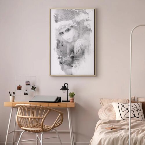  Slika - Ethnic Look (1 Part) Vertical 60x90 U prirodnom drvenom okviru Slike