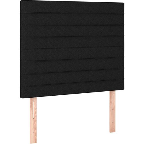  Uzglavlja 2 kom crna 80x5x78/88 cm od tkanine Slike