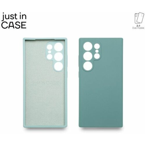 Just In Case 2u1 extra case mix plus paket maski za telefon samsung S24 ultra zeleni Slike