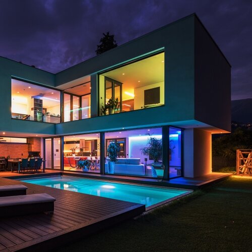  led rgbw traka za kupatilo, prigu&amp;scaron;iva, LED/7,5W/12V, IP65, 3m, wi-fi tuya Slike