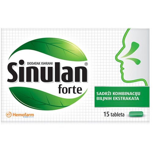 Hemofarm Sinulan forte, 15 tableta Slike